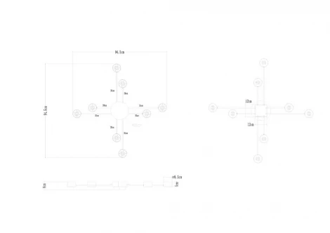 Потолочная люстра Arte Lamp Tracy A1527PL-8BK