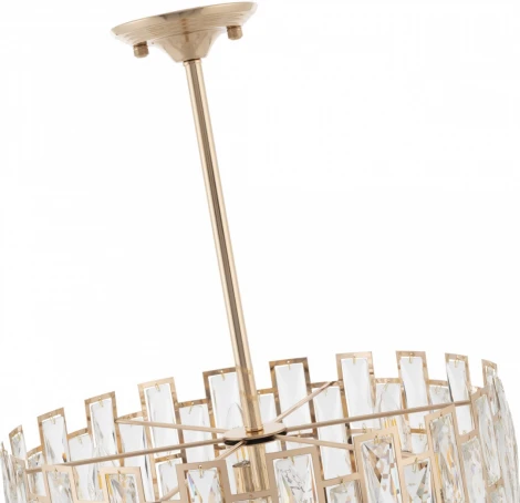 Подвесная люстра хрустальная на штанге Arte Milano Sorrento-4209 374209/6/350/470 GD (220V)