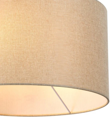 Подвесной светильник Lumion Nikki 8250/2 никель/бежевый, металл/текстиль Е27 2*60W 220V (на проводе, круглые)