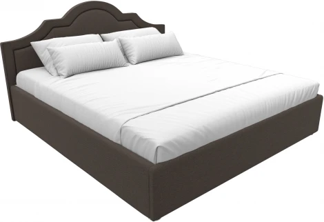 Кровать интерьерная Афина 180 (Коричневый/Рогожка) Лига Диванов арт.123047