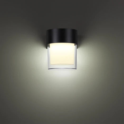 Настенный светильник уличный Novotech Opal 359297 STREET черный IP65 LED 5W 4000K 220V (круглые)