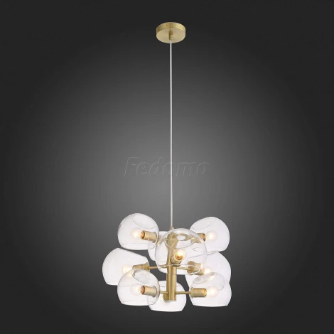 Подвесная люстра ST Luce Calmare SL434.203.09 (220V, на проводе, шарики, молекулы)