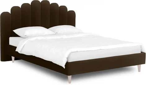 Кровать Queen II Sharlotta L 1600 ОГОГО (арт.577185), (Ткань/Коричневый)