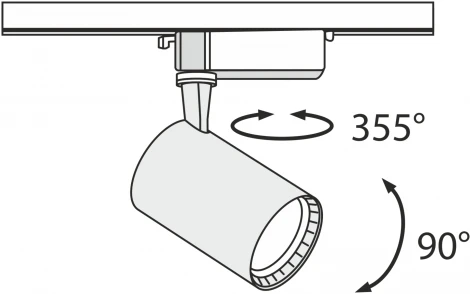 Трековый светильник Vuoro Unity 3000K 10Вт LED (однофазный) Maytoni Technical TR003-1-12W3K-B