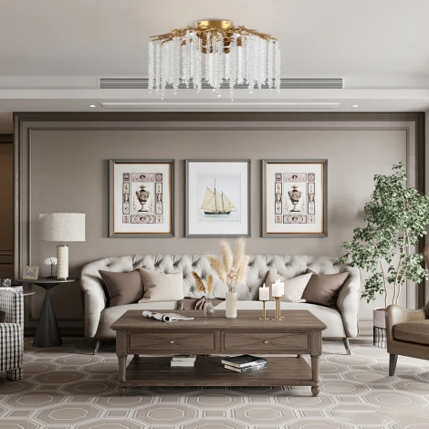 Потолочная люстра хрустальная Arte Milano Milano-3 23312.700.6.G9.A IB (220V)