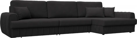 Диван угловой Лига-057 НПБ Лонг угол правый Лига Диванов (Замша) арт.129313