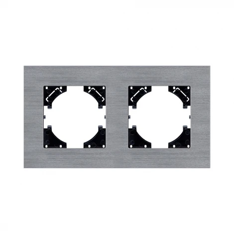 Рамка 2-постовая серый Kollinger Reflex AL RA2GY