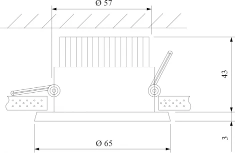 Встраиваемый точечный светильник Elektrostandard Kita 25024/LED a056773 (220V, круглые)