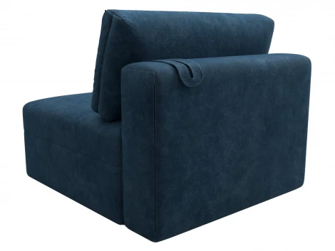 Модуль диван Лига-060 НПБ (ЛДСП,Брус,Фанера,Велюр/Синий) Лига Диванов 129548