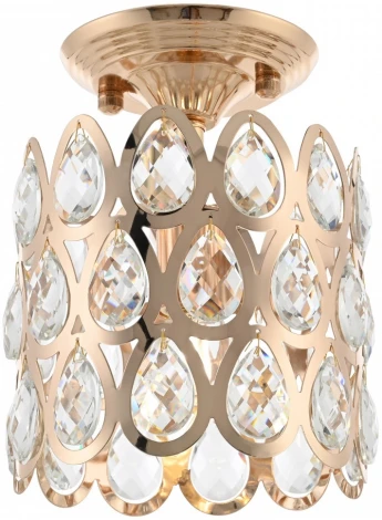 Потолочная люстра хрустальная на штанге Arte Milano Sorrento-1019 371019/1/50/190 GD (220V)