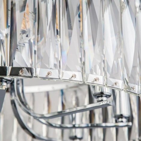 Подвесная люстра Eletto EL321P10 (220V, хрусталь, подвески, на цепи, круглые)