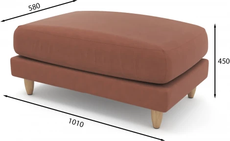 Банкетка Arsko Корс 2 терракотовый велюр