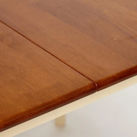 Стол ROBERTO (mod. EHR3248R+12 H4) rustic oak+cream (дуб+кремовый) (дерево гевея/мдф)