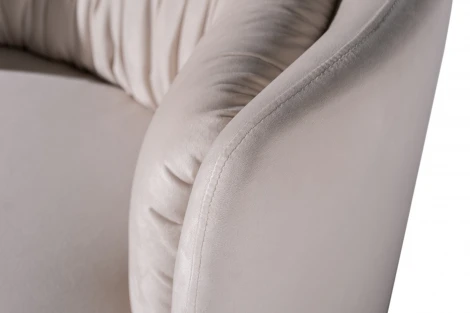 ZW-06101 Кресло поворотное велюр кремовый 76*72*71см Garda Decor