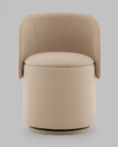 Пуф-трансформер Таунсвилл вращающийся с ящиком велюр бежевый Stool Group арт.УТ000041705