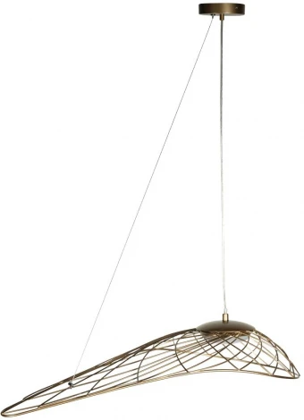 Подвесной светильник Loft It Tressage 10127/590 Gold (LED, 220V, на тросе, листья, плетеные)
