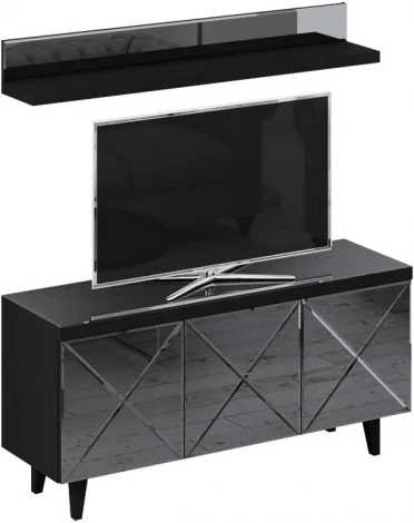 Композиция Kristal 4 ОГОГО (арт.330768), (ЛДСП/Черный)