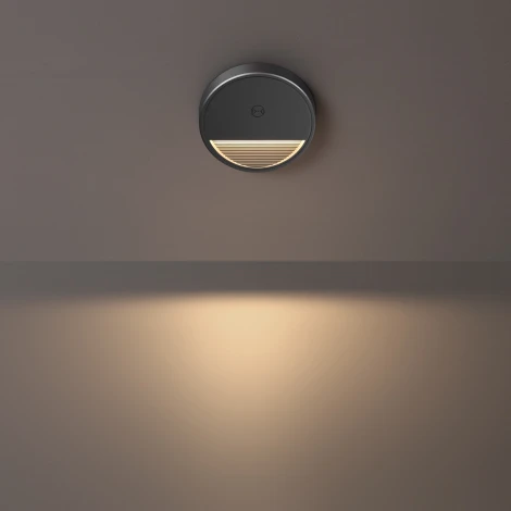 Светильник накладной сенсорный для лестниц Novotech Vespera 359708 серый IP20  LED 0.4W 3000К 1000mAh Li-ion, 5V