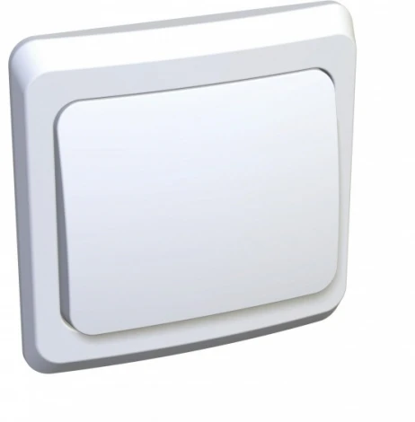 Выключатель встраиваемый одноклавишный (белый) Systeme Electric Этюд BC10-001B