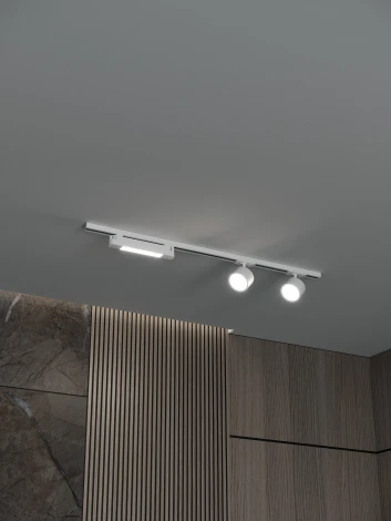 Трековая система в сборе однофазная накладная 220V 32W Hesby Lighting Skylite №14 HSBL_kompl_S014_NI1W3K