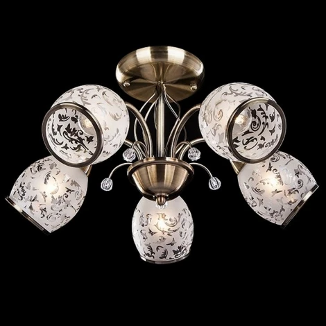 Потолочная люстра Eurosvet 30026 30026/5 античная бронза (220V, лепестки)