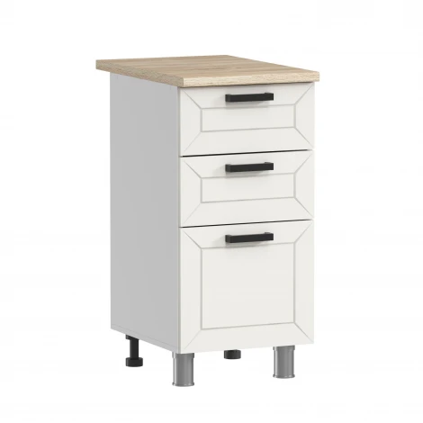 ГК Аленушка 2 м Лилия Молочный/Молочный, черный (без столешницы)