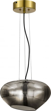 Подвесной светильник ST Luce Foray SL6019.303.01 Латунь/Дымчатый, Белый LED 1*10W (220V, на тросе)