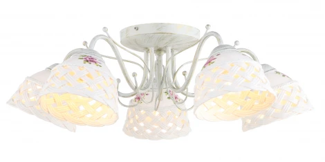 Потолочная люстра Arte Lamp Wicker A6616PL-5WG
