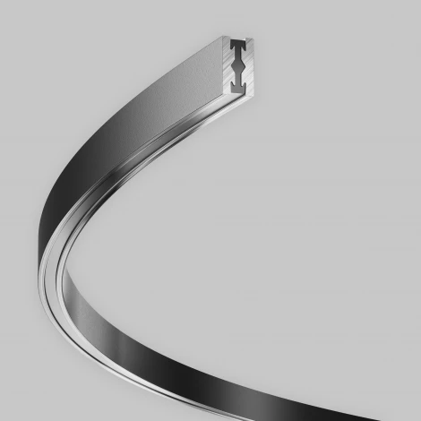 Шинопровод круглый из полукругов 1800мм Flarity черный Maytoni Busbar trunkings Flarity TRX154-2SR-D1800-B