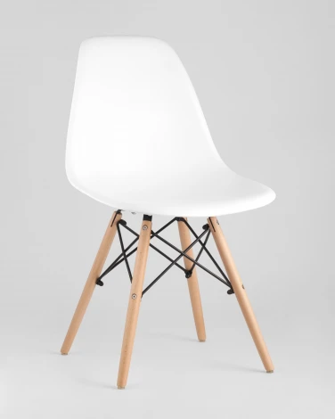 Стул Eames Style DSW белый x4 (разборный каркас) Stool Group арт.УТ000036422