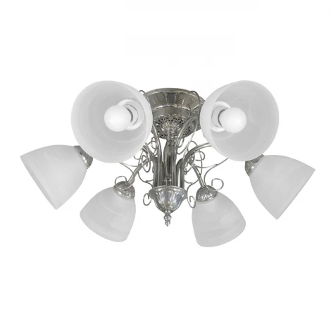 Люстра потолочная Day&Night, 6 плафонов, хром с белым