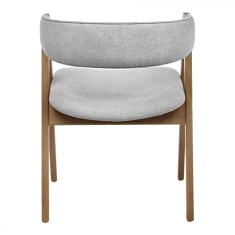 Стул Alan серый букле с ножками цвета орех Bradex Home арт.RF 0819