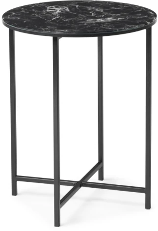 Журнальный стол Манеттия стекло мрамор черный / 507408 Woodville