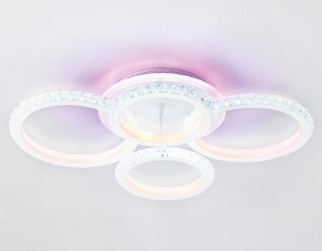 Потолочная люстра RGB Ambrella Original FA9524 (LED, 220V, пульт управления, кольцо)