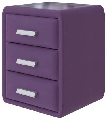 PROxSON Тумба Soft Mebel (Ткань: Велюр Forest 741 Светло-фиолетовый) 51x48