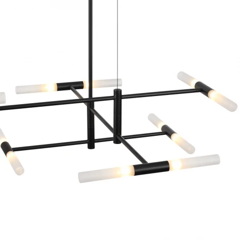 Потолочная люстра на штанге Odeon Light Defance 4307/16 черный/акрилл/металл IP20 G9 40W *16 180° 220V