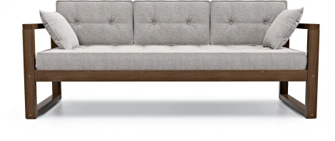 Диван Arsko Астер Б орех серая рогожка