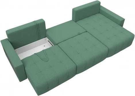 Диван угловой с полками Лига-053 НПБ Лонг Лига Диванов (Рогожка) арт.128957