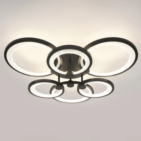 Потолочная люстра на штанге светодиодная с пультом ЭРА Odry CLL-1-117-RC BK