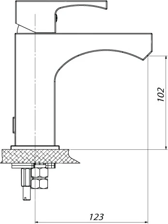 Смеситель GPD Fuego MLB105 для раковины