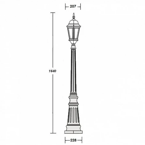 Наземный фонарь Oasis Light 91411L Gb (220V, IP44)