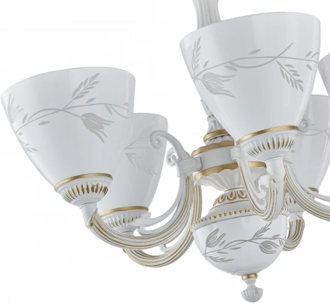 Подвесная люстра Arte Milano AM343659 343659/5 WT+G (220V, на цепи)