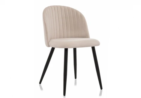 Стул Woodville на металлокаркасе Gabi 1 beige / black 15086