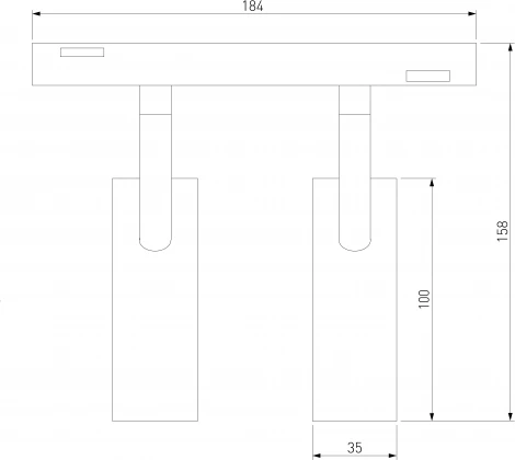Трековый Wi-Fi светильник магнитный светодиодный латунь Elektrostandard Slim Magnetic 85056/01 (48V, голосовое управление, умный дом - Minimir Home)