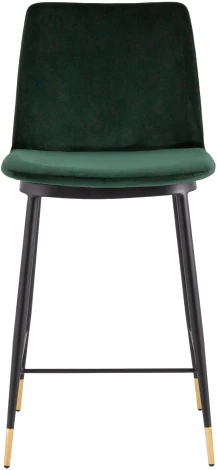 Стул полубарный Stool Group Мелисса велюр зеленый УТ000035753