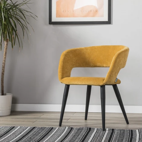 Стул R-Home Hugs желтый/черный