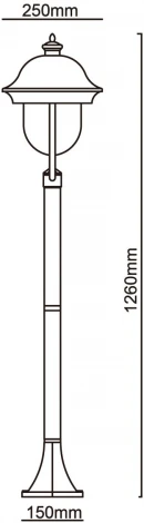 Наземный фонарь DeMarkt Дубай 805040501
