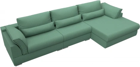 Диван угловой Пекин Long угол правый Лига Диванов (Рогожка) арт.123509