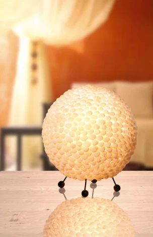 Интерьерная настольная лампа Globo Bali 25834 (220V, шар)