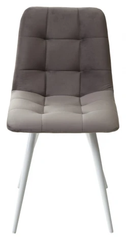 Стул CHILLI-Q графит #14, велюр / белый каркас